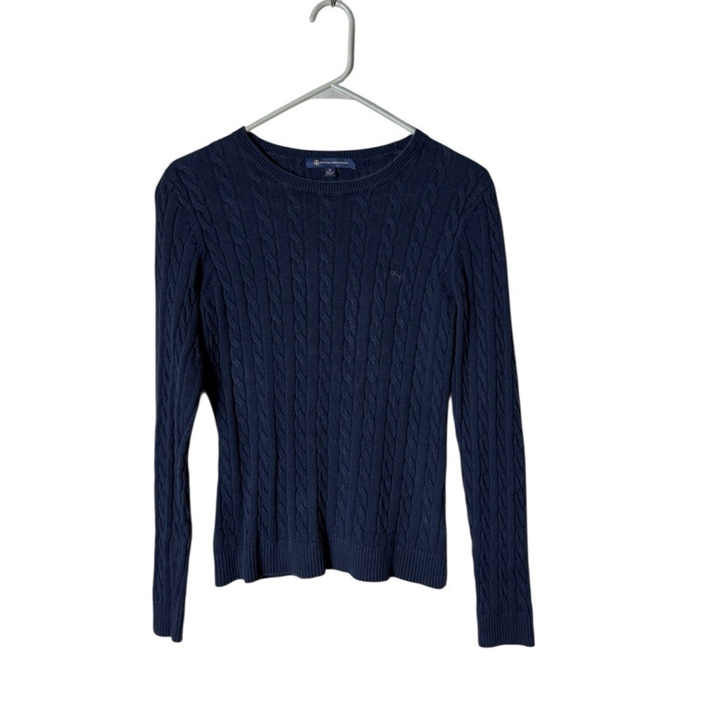 Brooks Brothers Deep Blue Cable Knit Sweater